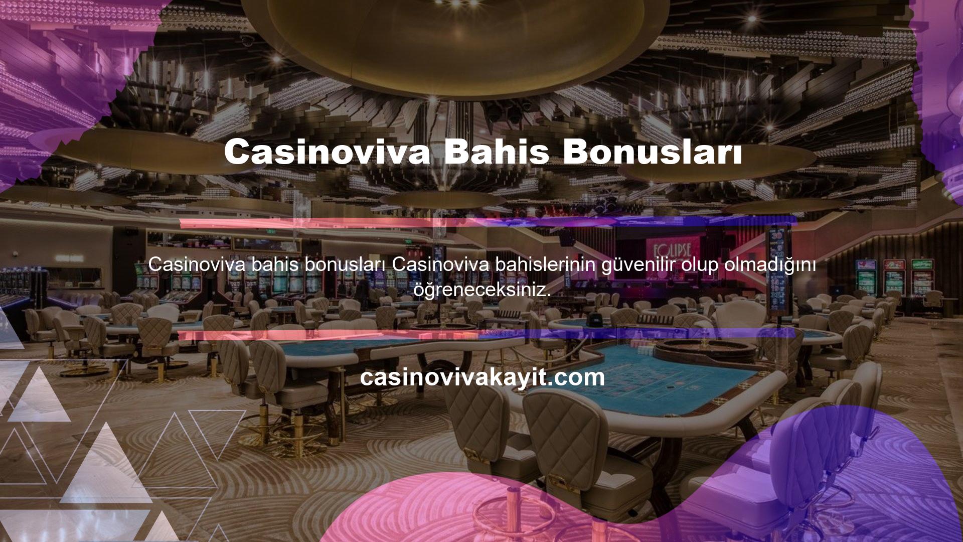 Casinoviva Bahis Bonusları Rulet oyuncuları, poker piyasasında bahis yaparken nelere dikkat etmeleri gerektiğini ve nasıl para kazanılacağını öğrenecekler