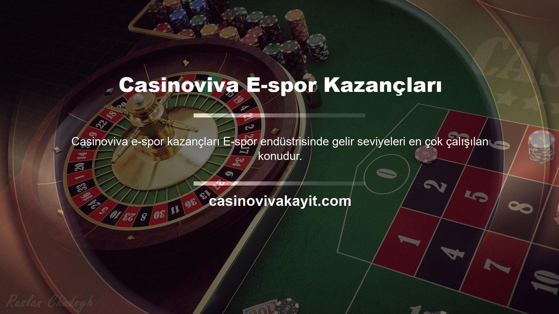 Casinoviva E-spor Kazançları