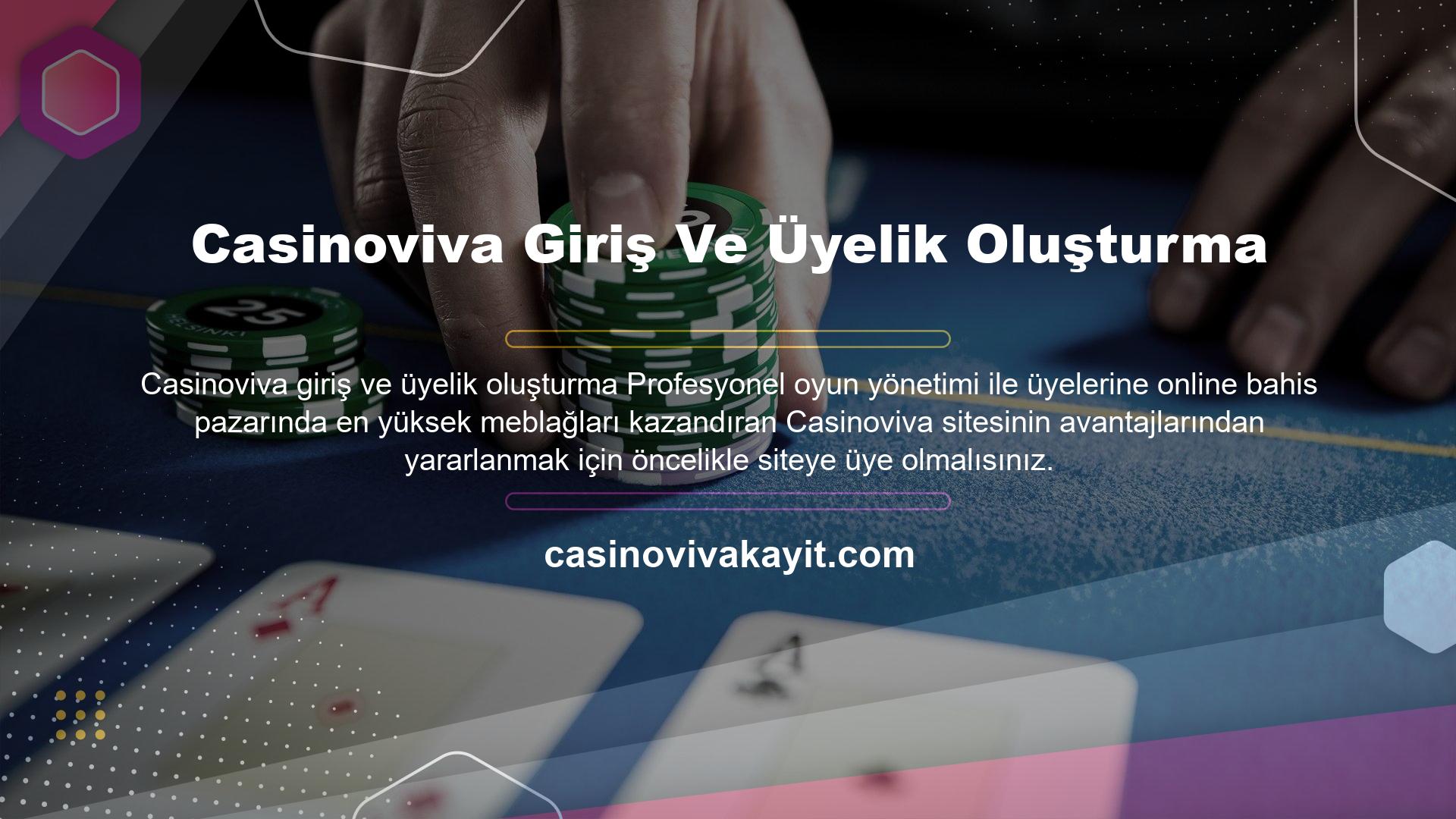 Casinoviva ana sayfasında yer alan "Katıl" yazısına tıklayarak üyelik işleminizi başlatabilirsiniz