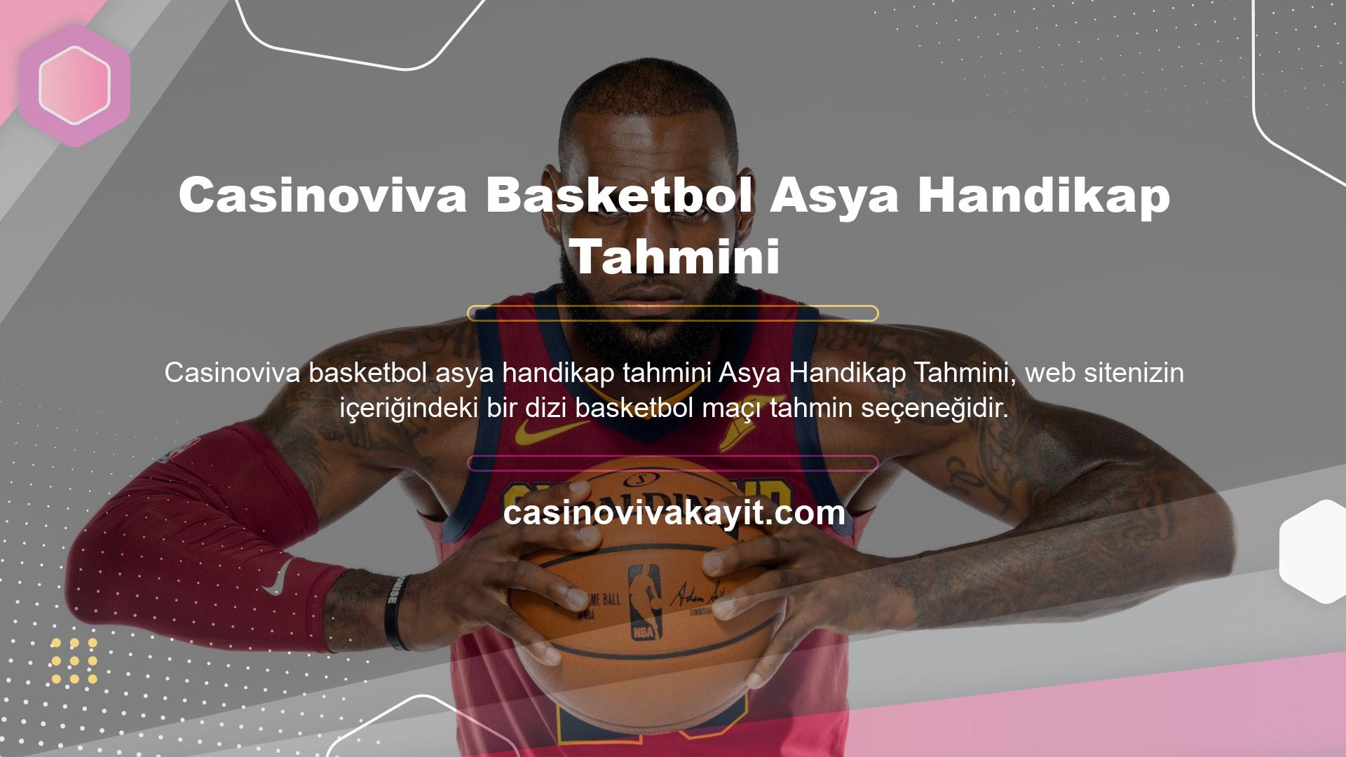 Casinoviva Basketbol Asya Handikap Tahmini