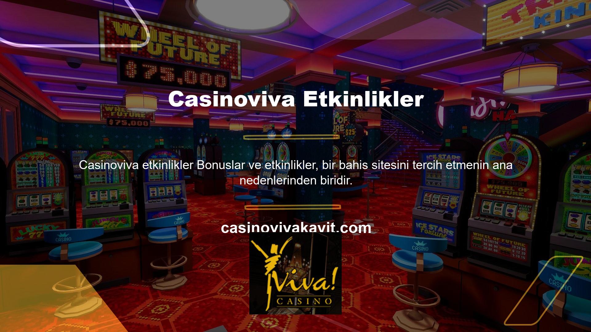 Casinoviva etkinlikler