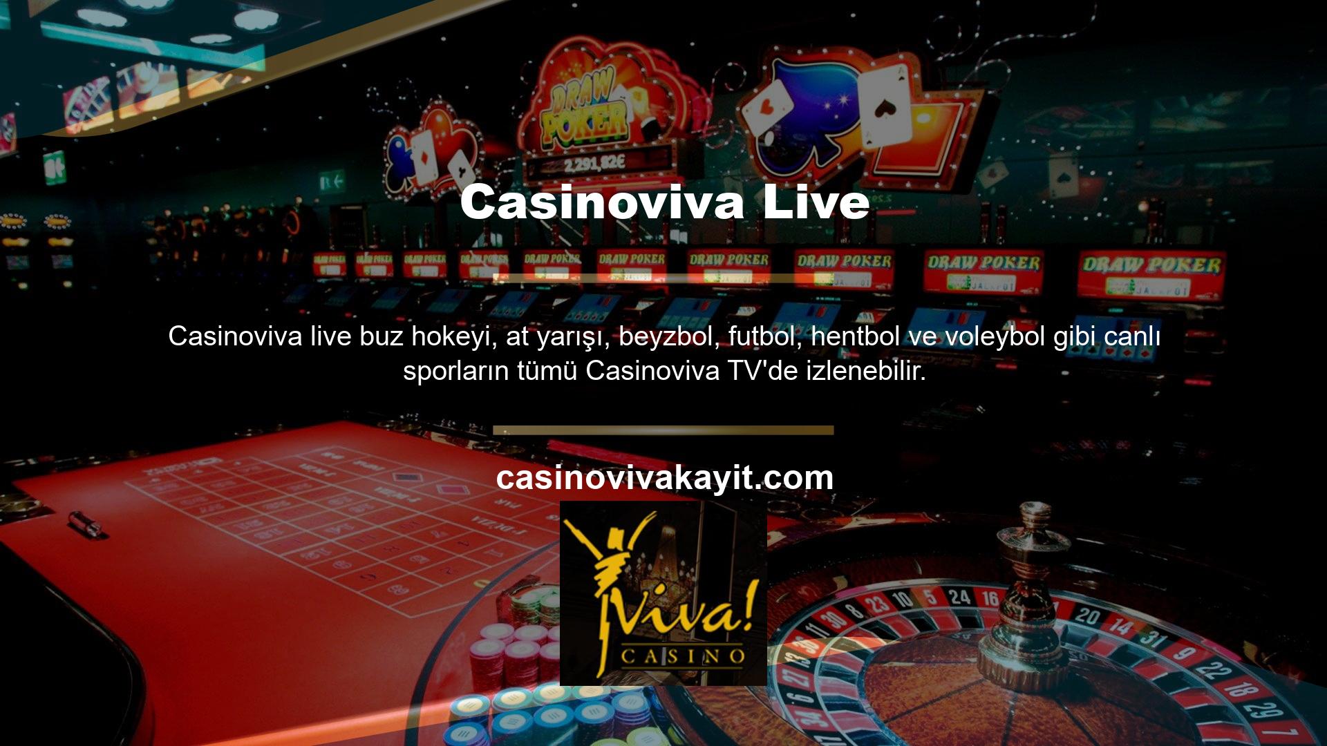 Casinoviva Canlı Bahis Kuponunu kullanarak oyunu takip edin