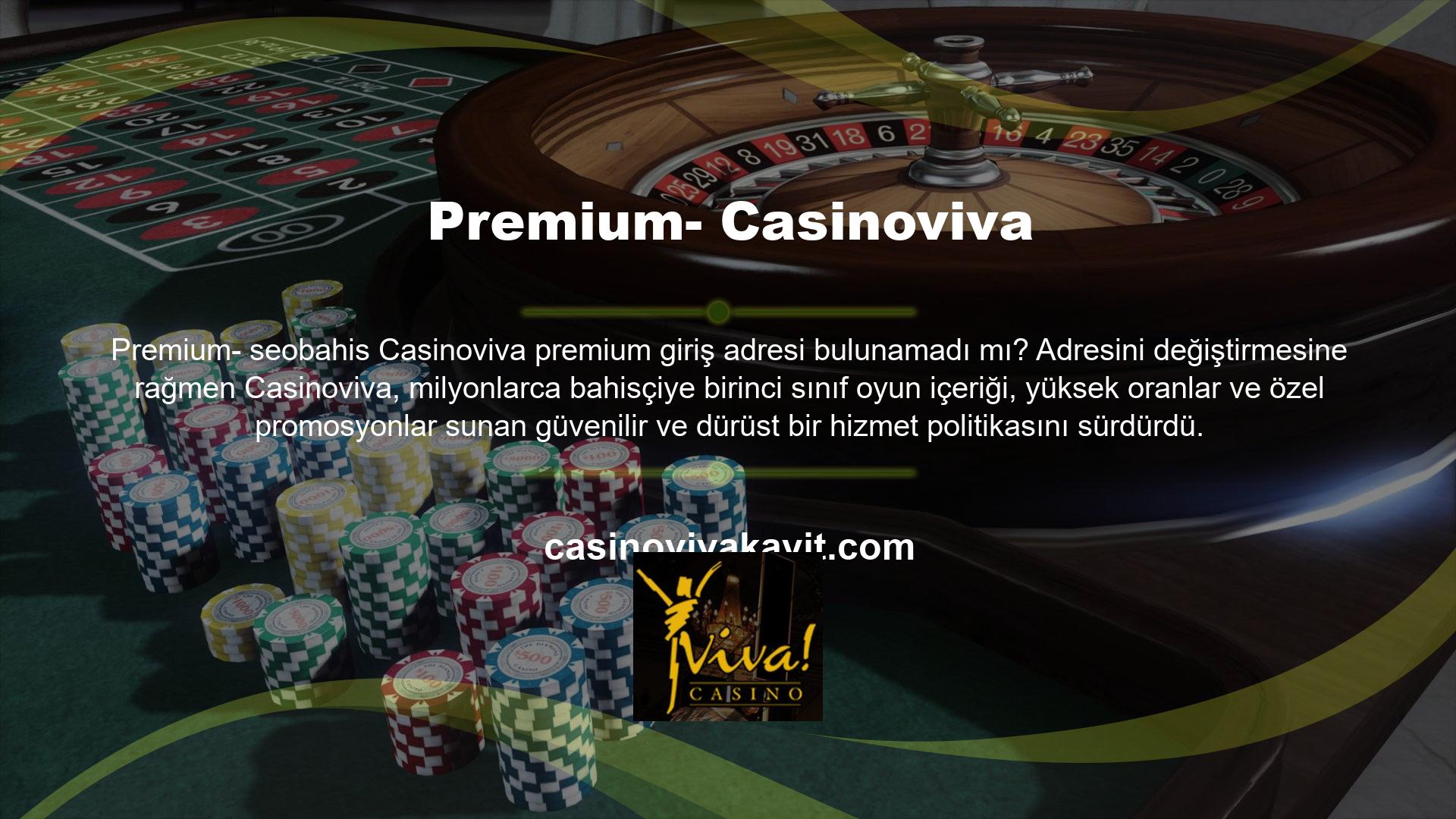 Yeni bir yere taşınan Casinoviva, birinci sınıf jackpot slot oyunlarının ve krupiyeli pokerin yer aldığı günlük turnuvalarda galip geldi; blackjack, rulet masaları ve çok sayıda spor bahis pazarı